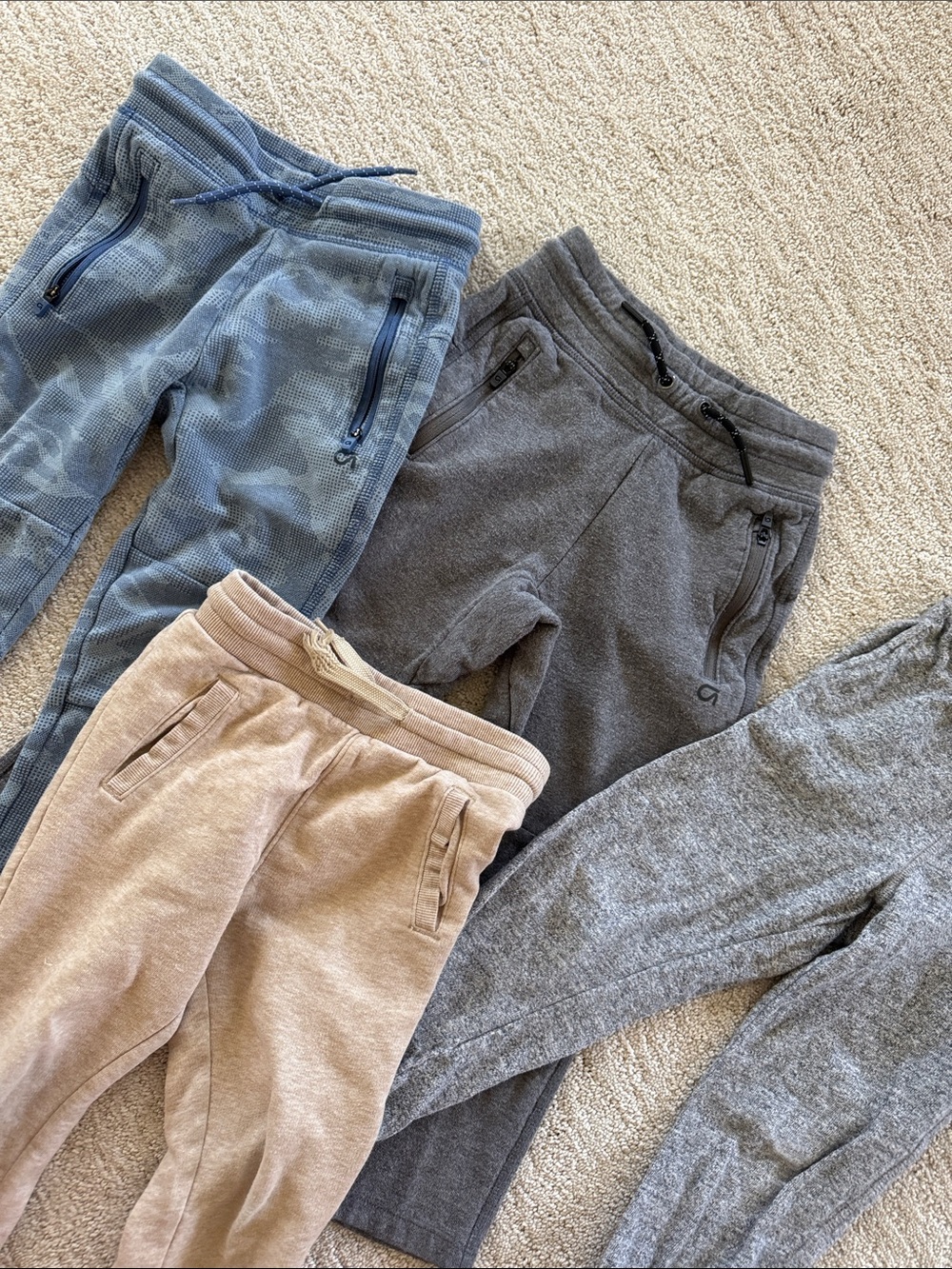 GAP Kids Joggers in Blue, Gray, Tan